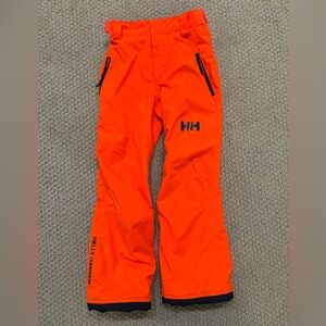 Helly Hansen Kids' Bright Orange Ski Pants